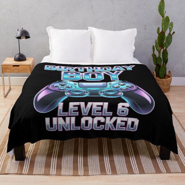 Item preview, Level 6 Unlocked Video Game 6th Birthday Gamer Boys2 designed and sold by AquaKiev.
