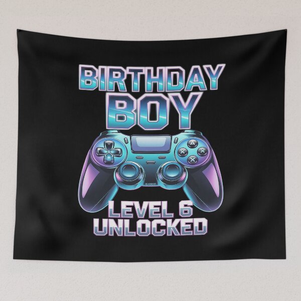 Item preview, Level 6 Unlocked Video Game 6th Birthday Gamer Boys2  designed and sold by AquaKiev.