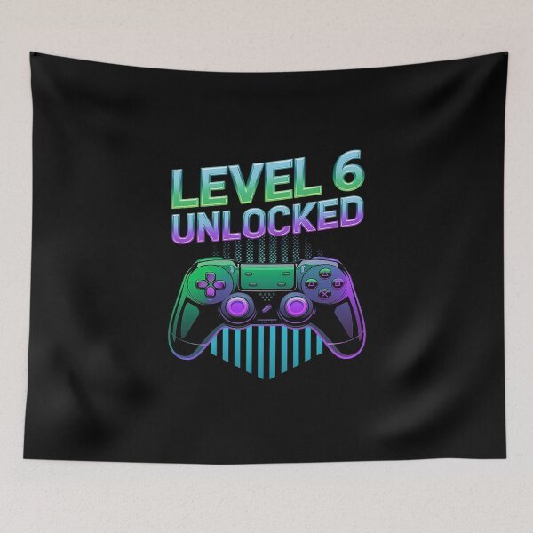 Item preview, Level 6 Unlocked Video Game 6th Birthday Gamer Boys7  designed and sold by AquaKiev.