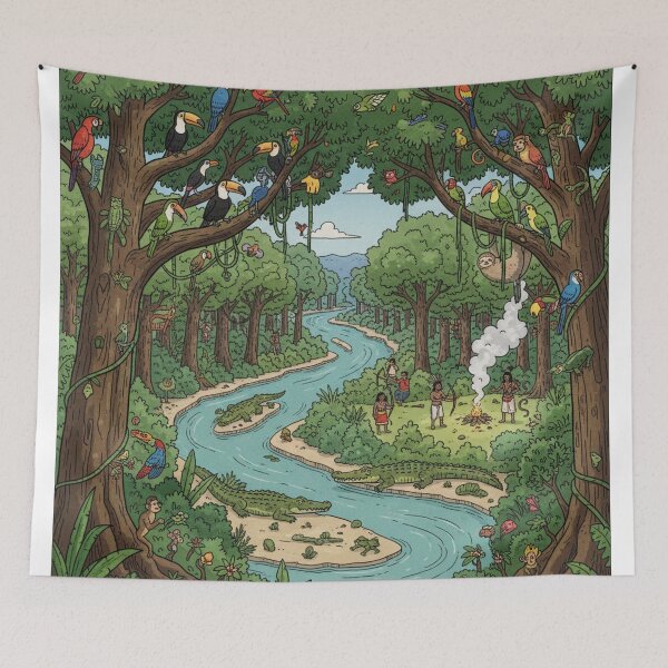 Item preview, Amazon Rainforest Life designed and sold by unthinkabletees.