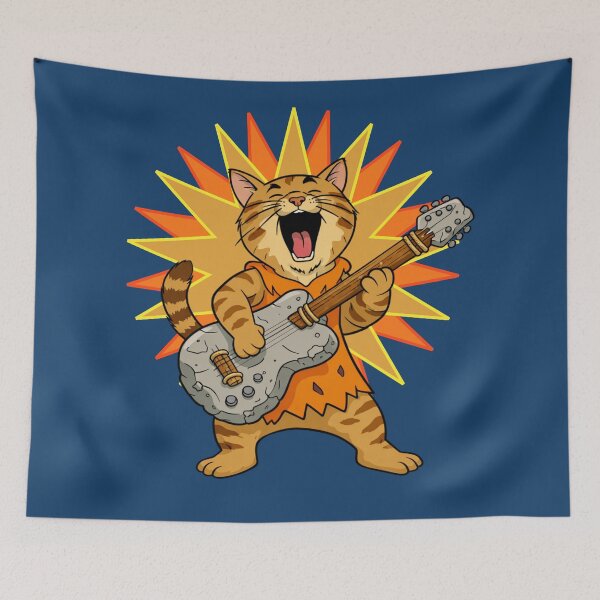 Item preview, Prehistoric Rocking Cat designed and sold by Analog Aura .