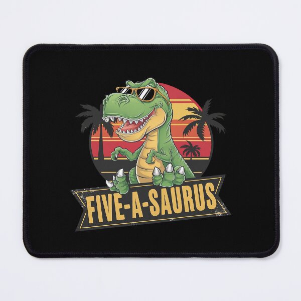 Item preview, Kids 5 Years Old Birthday 5th T Rex Dino Five Saurus  designed and sold by MythWoot.