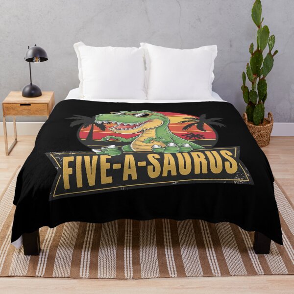Item preview, Kids 5 Years Old Birthday 5th T Rex Dino Five Saurus designed and sold by MythWoot.