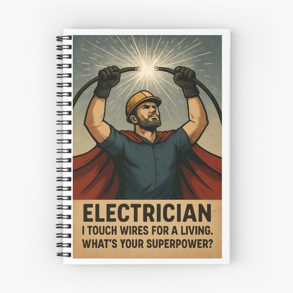 Item preview, Electrician Superpowers designed and sold by Rebuilt Tech LLC.