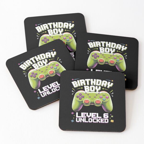 Item preview, Level 6 Unlocked Video Game 6th Birthday Gamer Boys  designed and sold by AquaKiev.