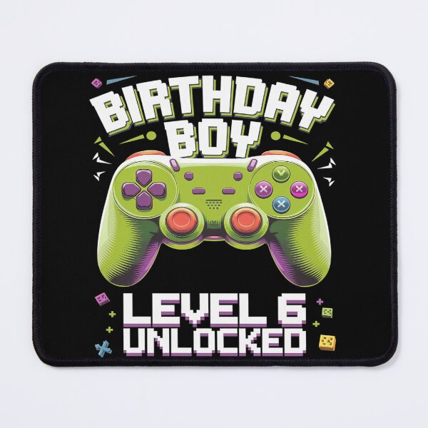 Item preview, Level 6 Unlocked Video Game 6th Birthday Gamer Boys designed and sold by AquaKiev.