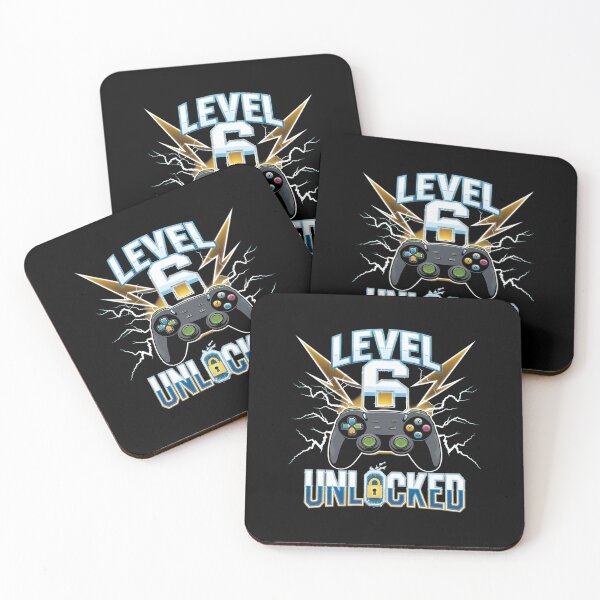 Item preview, Level 6 Unlocked Video Game 6th Birthday Gamer  designed and sold by AquaKiev.