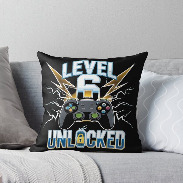 Item preview, Level 6 Unlocked Video Game 6th Birthday Gamer  designed and sold by AquaKiev.