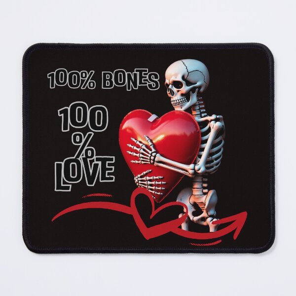 Item preview, Skeleton Hugs Heart,Gothic Heart Hug designed and sold by OLYUS.