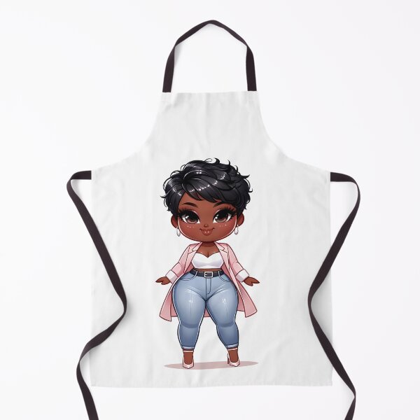 Aperçu de l'œuvre Mignonne petite fille chibi aux formes généreuses et à la coupe pixie créée et vendue par Lulunza.