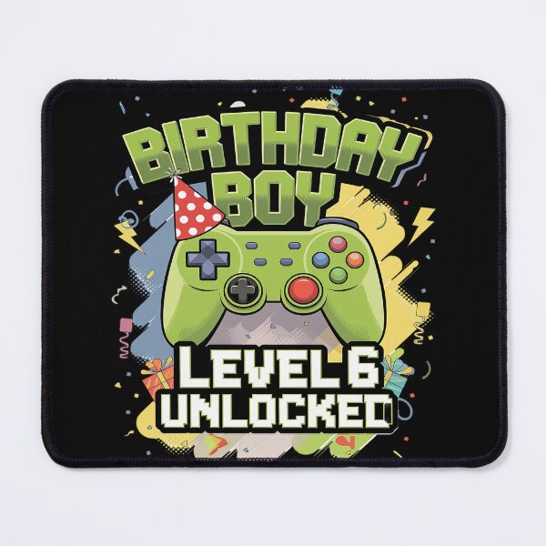 Item preview, Level 6 Unlocked Video Game 6th Birthday Gamer Boys1 designed and sold by AquaKiev.
