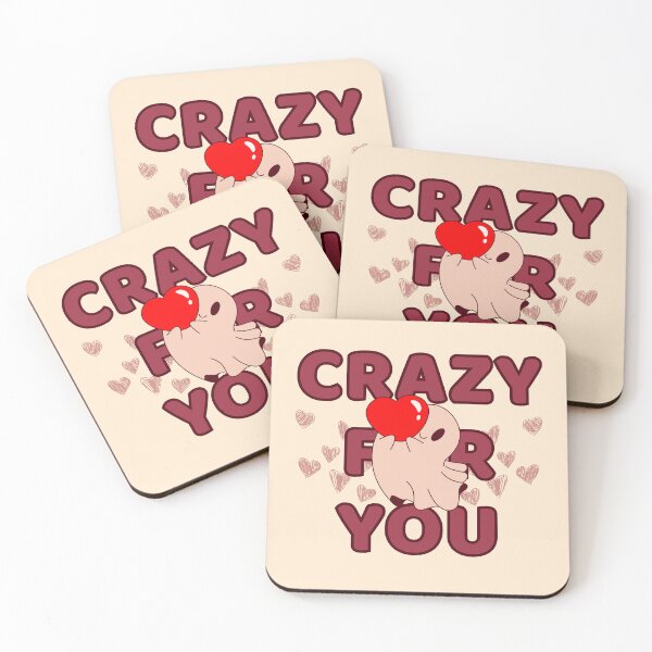 Item preview, Crazy For You Cute Valentines Day Ghost  designed and sold by SomBlanter.