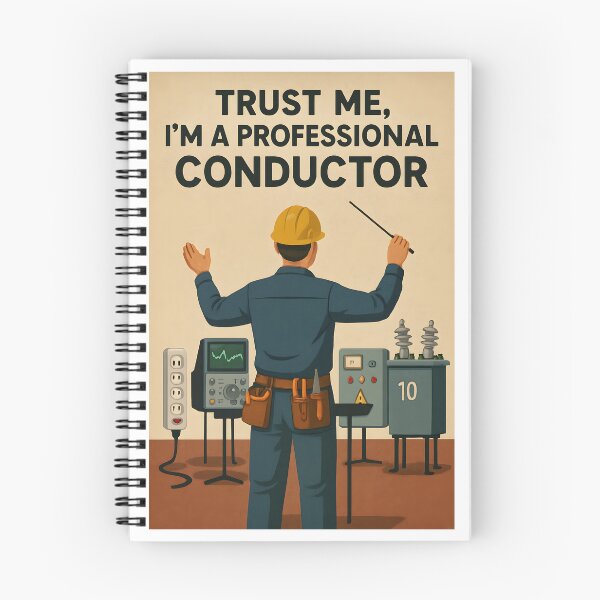 Item preview, Electrician making music. designed and sold by Rebuilt Tech LLC.