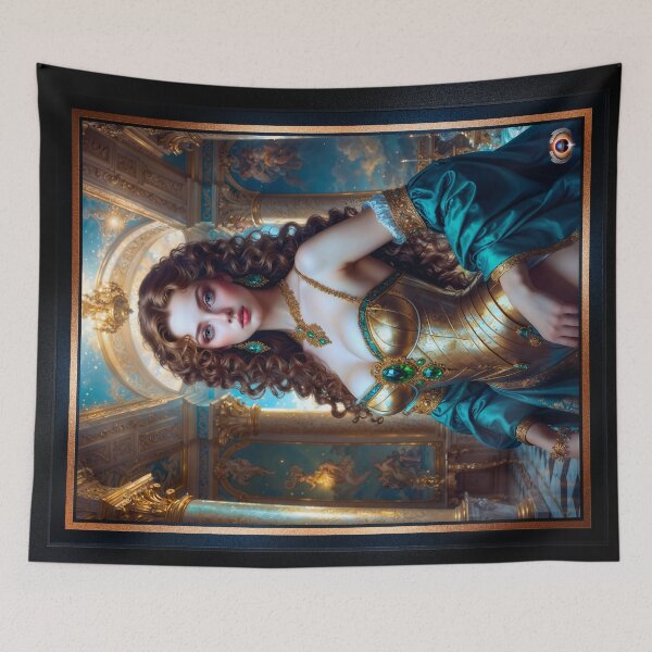 Item preview, A Majestic Celestial Portriat Of Lady Ryllana Theronis Stunning AI Concept Art by Xzendor7 designed and sold by Xzendor7 Digital Art Creations.