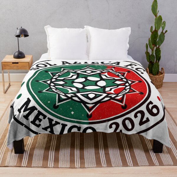 Item preview, Sol Azteca F.C. Vintage Emblem - Mexico Sun Stone Soccer Ball designed and sold by HappySproutArt.