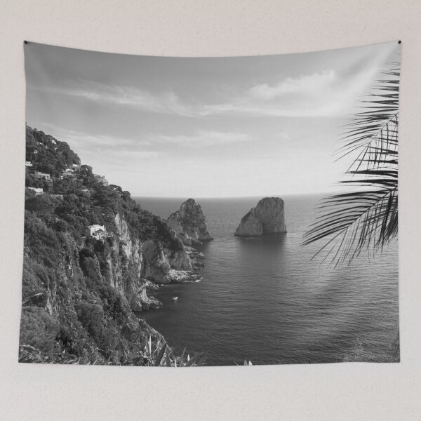 Item preview, Capri Faraglioni Rock View 1 - BW designed and sold by Anita's & Bella's Art.