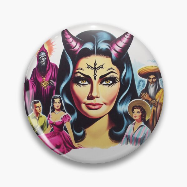 Item preview, Retro Devilish Woman designed and sold by PulpVintage.