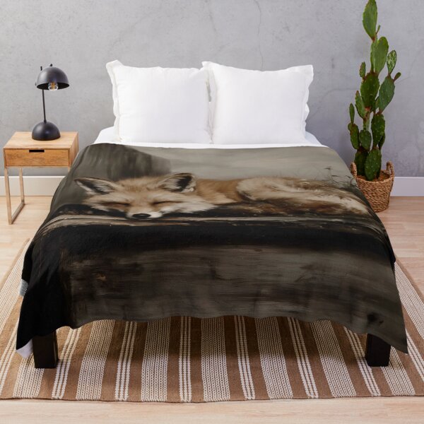 Item preview, Sleeping Fox on a Wooden Platform designed and sold by lautir.