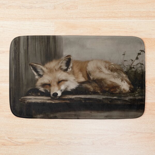 Item preview, Sleeping Fox on a Wooden Platform designed and sold by lautir.
