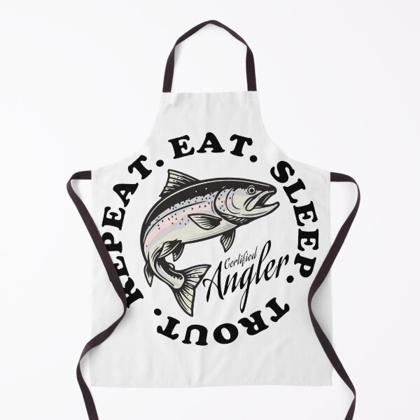 Item preview, Eat Sleep Trout Repeat — Certified Angler Fishing Humor Design designed and sold by unthinkabletees.