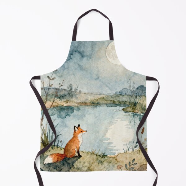 Item preview, Fox By The Lake Print designed and sold by Lagom-Grafisk.