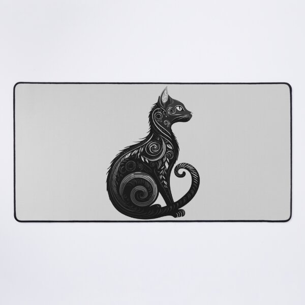 Item preview, Mystic Gothic Cat | Art Nouveau Cat Illustration designed and sold by TeesbyDD.