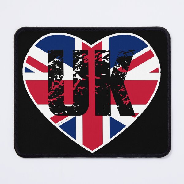 Item preview, UK Heart Union Jack  British Flag Love designed and sold by Trike-G-Tees.