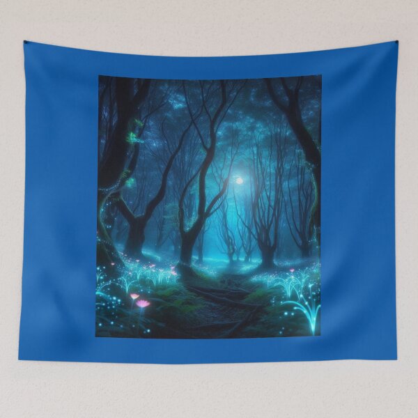 Item preview, Enchanted Moonlit Forest designed and sold by IrsathThaslima.