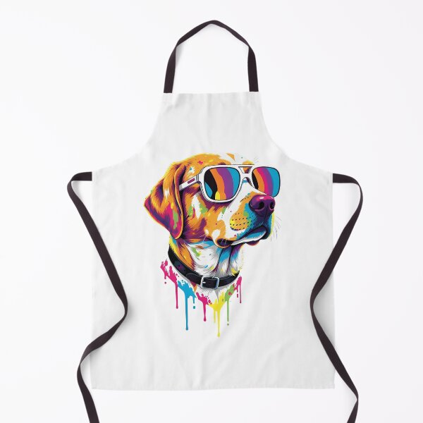 Item preview, Cool Colorful Dog with Sunglasses - Vibrant Watercolor Splash Art designed and sold by Latikshop.