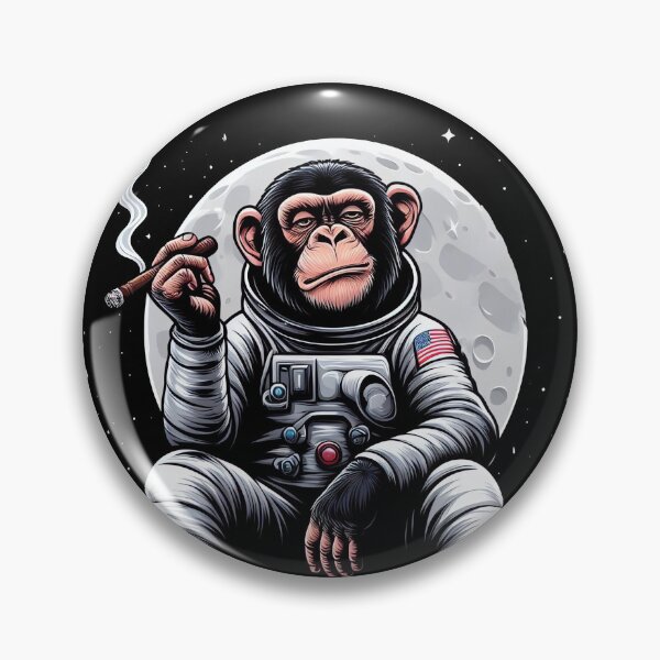 Item preview, Astronaut Monkey Smoking in Space designed and sold by TheSamuraiCat.