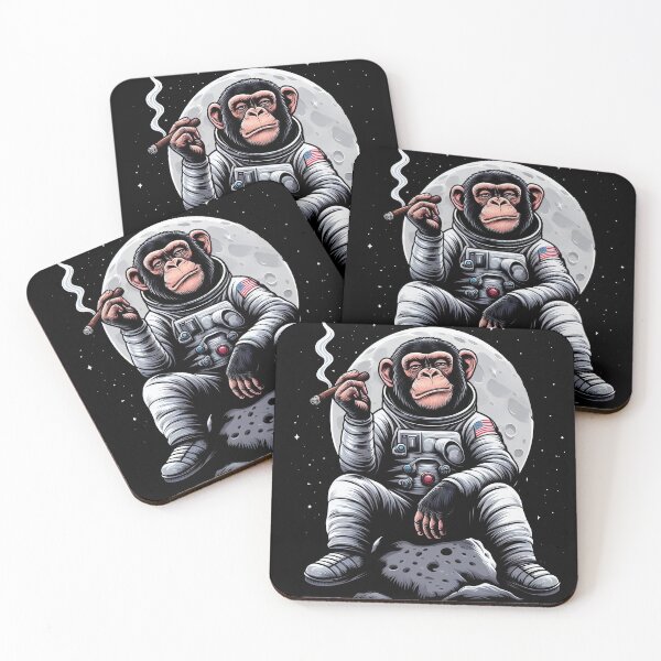 Item preview, Astronaut Monkey Smoking in Space designed and sold by TheSamuraiCat.