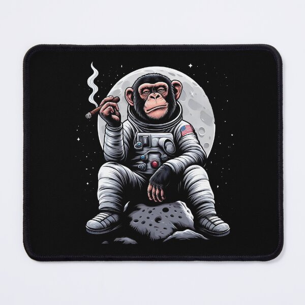 Item preview, Astronaut Monkey Smoking in Space designed and sold by TheSamuraiCat.