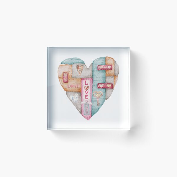 Item preview, “Pastel Heart Love design — Soft Color Heart design | Cute Everyday Love — All Profits to Homeless Animals” designed and sold by clickandmagic.