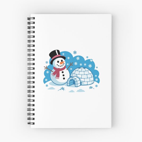 Item preview, A snowman and an igloo built by children. designed and sold by desinganddecor.