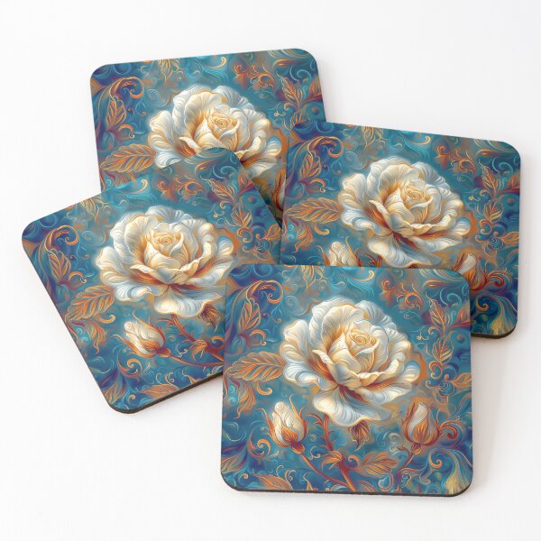 Item preview, White Rose Flower Art designed and sold by MargaretWiktor.