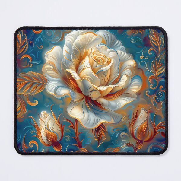 Item preview, White Rose Flower Art designed and sold by MargaretWiktor.
