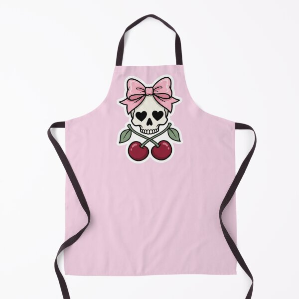 Item preview, Coquette Skull Bow & Cherry Spooky Cute Aesthetic designed and sold by MarCinu Art.