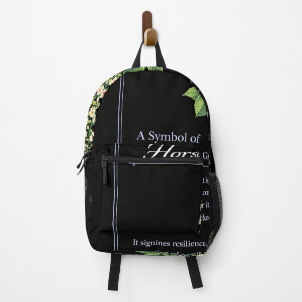 Item preview, Horse Chestnut Botanical Print, Vintage Floral Illustration, Protection and Growth on Black designed and sold by Prayful.