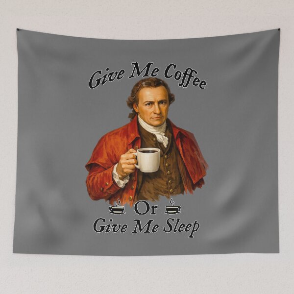 Item preview, Give Me Coffee Or Give Me Sleep - Parody designed and sold by SHHCreations.