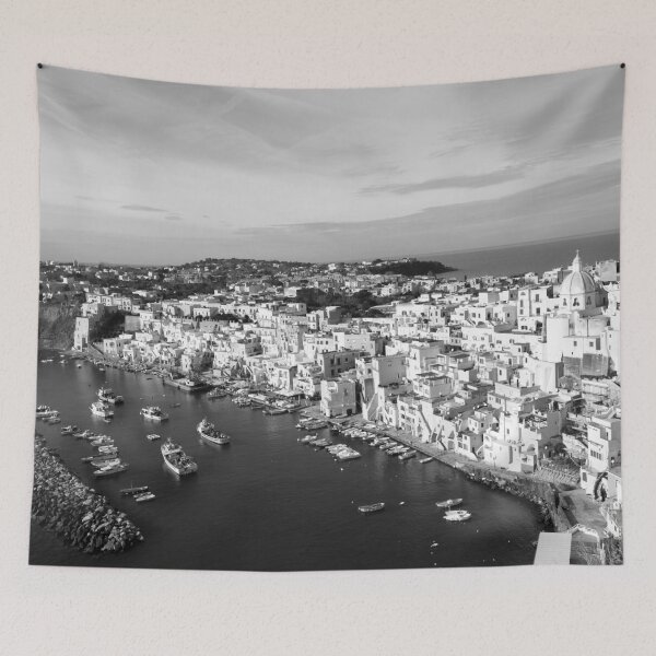 Item preview, Marina di Corricella View 1 - Procida -BW designed and sold by Anita's & Bella's Art.