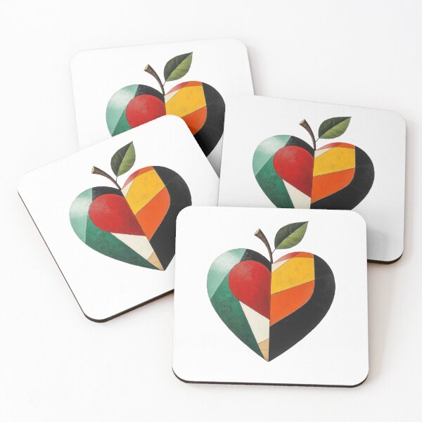 Item preview, Geometric Heart Apple designed and sold by Nox Studios.