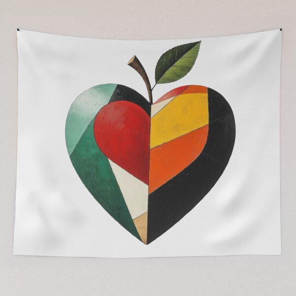 Item preview, Geometric Heart Apple designed and sold by Nox Studios.
