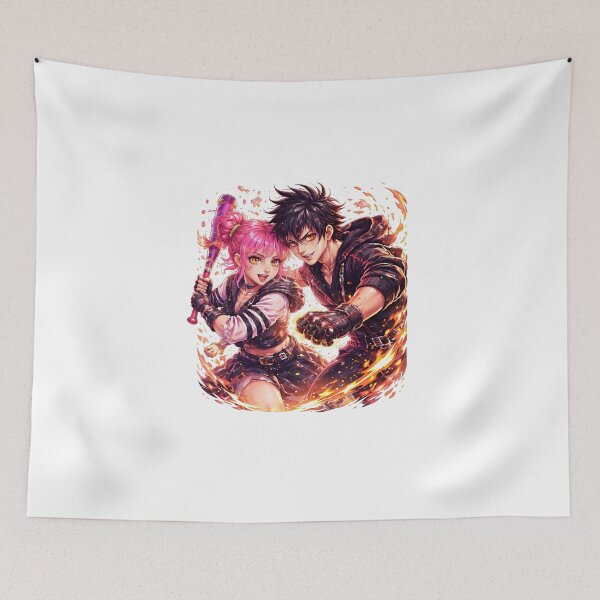 Item preview, Anime Battle Duo Illustration designed and sold by Amr Siam.