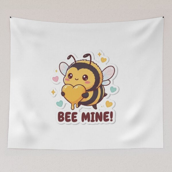 Item preview, Bee Mine Valentine - Cute Bumblebee Heart Illustration designed and sold by sma44.