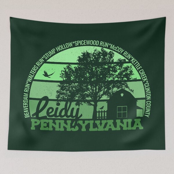 Item preview, Leidy Pennsylvania Sunset Retro Vintage Local Pride Logo designed and sold by CRHPOD20.