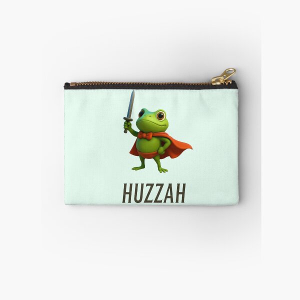 Item preview,  Huzzah Frog with Sword 3D, Embroidered Medieval Frog Shirt, Comfort Colors 1717, Funny DnD T-Shirt, Renaissance Faire Frog Gift designed and sold by Williams Anderson.