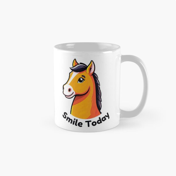Item preview, Smile Today Horse Illustration designed and sold by ArtiQreate.