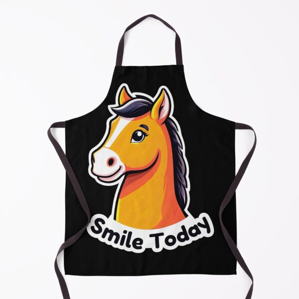 Item preview, Smile Today Horse Illustration designed and sold by ArtiQreate.