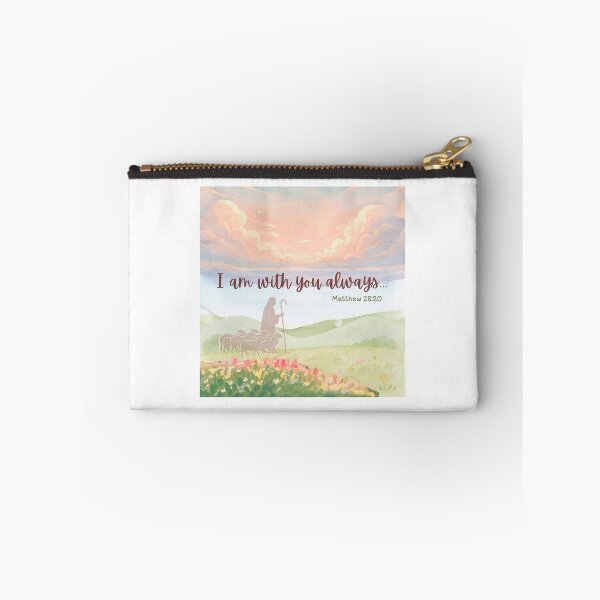 Item preview, I Am With You Always Matthew 28:20 Bible Verse Christian Art designed and sold by SunandShade.