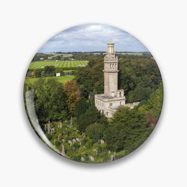 Item preview, Aerial drone view of Beckfords Tower at Lansdown Cemetery, Bath UK. designed and sold by DroneUk.